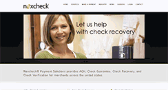 Desktop Screenshot of nexcheck.com