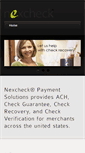 Mobile Screenshot of nexcheck.com